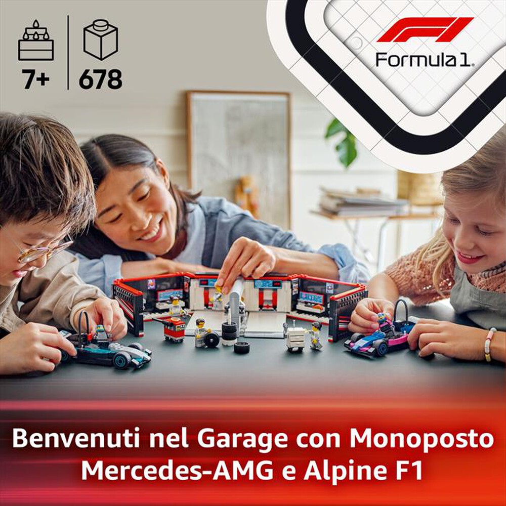 Immagine del prodotto LEGO - CITY F1 Garage con Mercedes-AMG e Alpine F1&reg; 60444