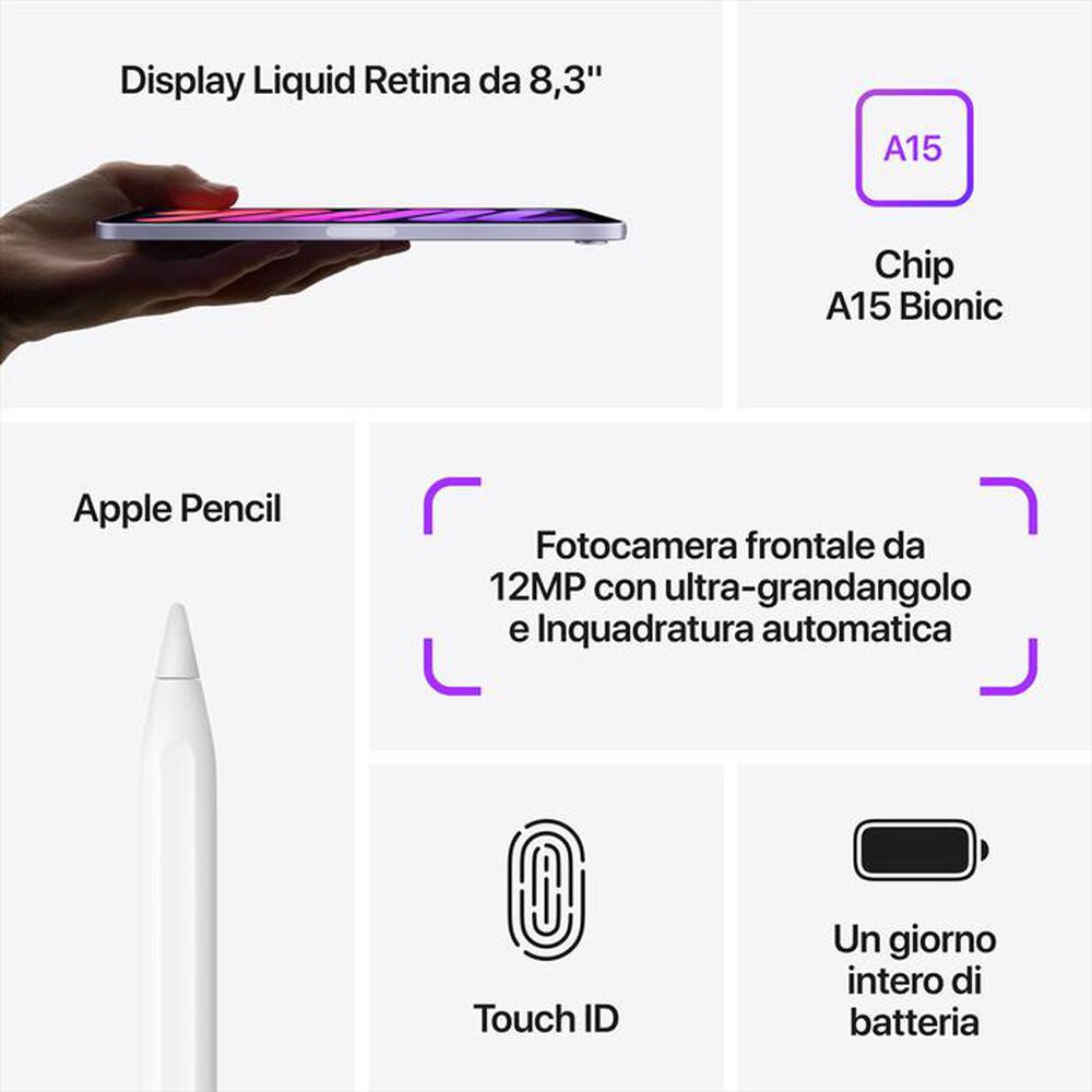"APPLE - iPad mini Wi-Fi 64GB-Purple"