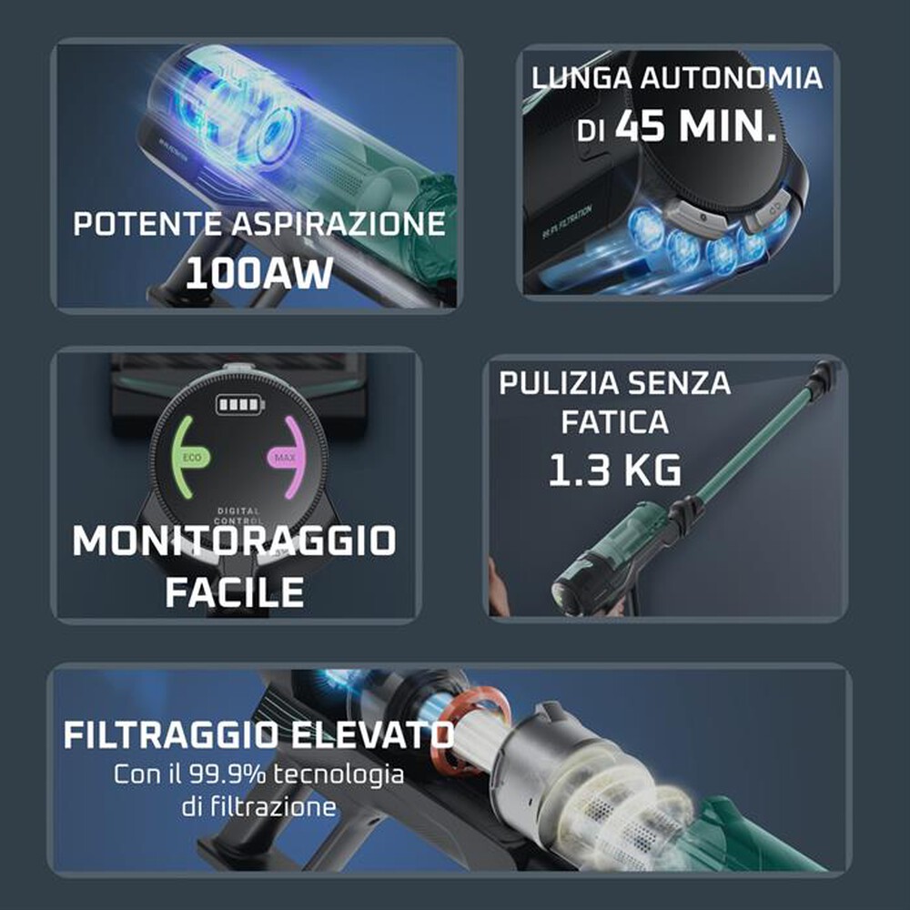 Immagine del prodotto ROWENTA - Scopa elettrica RH1833E0-Aqua