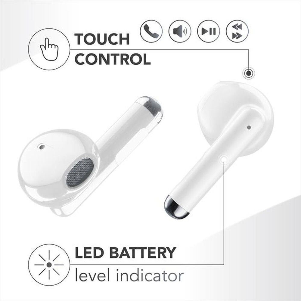 Immagine del prodotto MUSIC SOUND - Auricolare Bluetooth a capsula BREEZE-Bianco