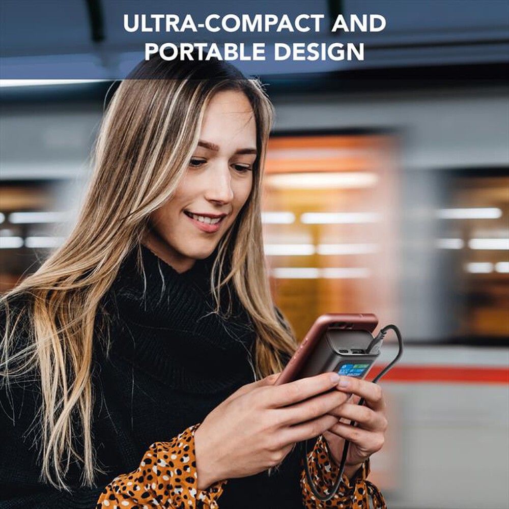 Immagine del prodotto CELLULARLINE - Power Bank 10000mAh 30W display LCD PBULTRON10000D-Nero