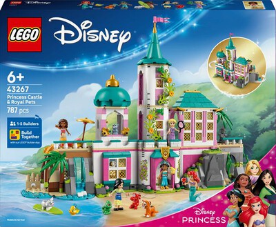 LEGO - CASTELLO DELLA PRINCIPESSA E ANIMALI REALI-,