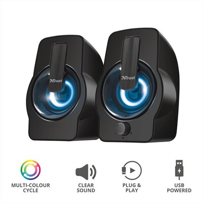 TRUST - GEMI RGB 2.0 SPKR ST BLK-Black