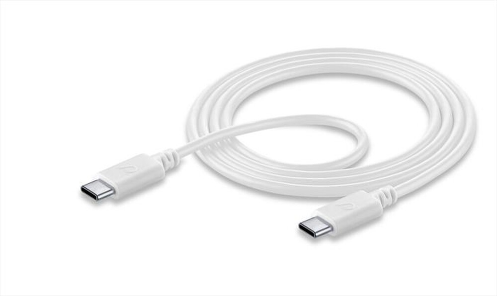 "CELLULARLINE - USBDATACUSBCCTABW Cavi Dati-USB-C to USB-C CABLE-Bianco"