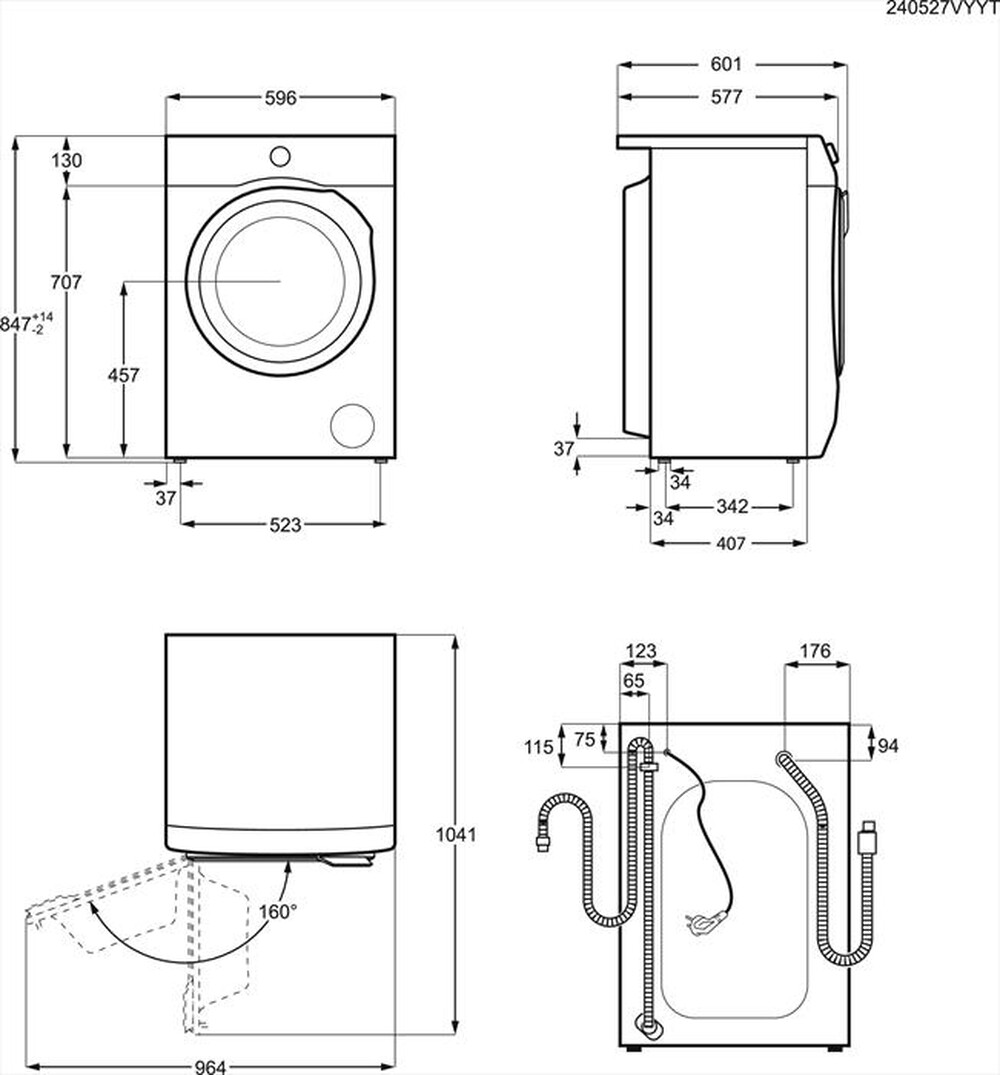 Immagine del prodotto AEG - Lavatrice LR6FG84 8 Kg Classe A-Bianco