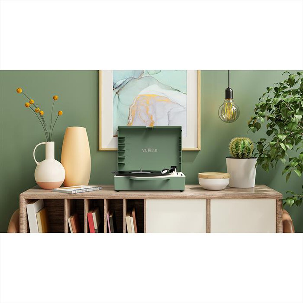 "VICTROLA - Piatto giradischi RE-SPIN-VERDE"