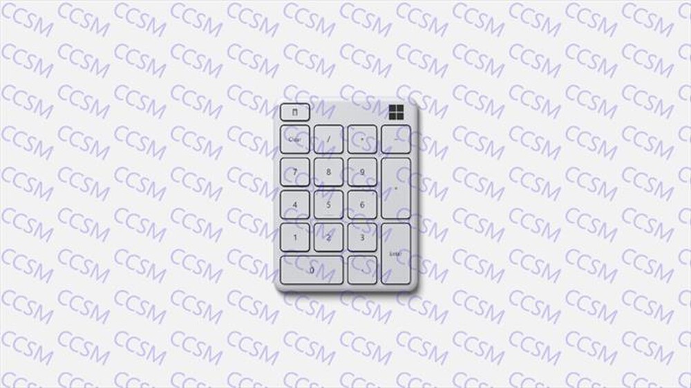 "MICROSOFT - STAND ALONE NUMBER PAD-Bianco"