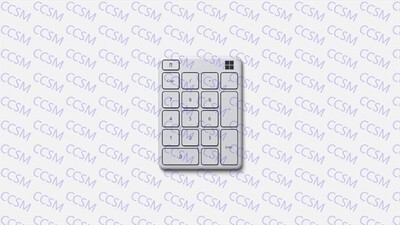 MICROSOFT - STAND ALONE NUMBER PAD-Bianco