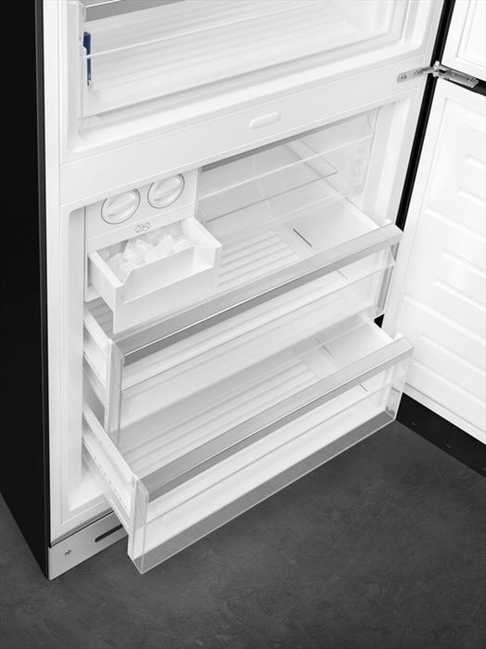 "SMEG - Frigorifero combinato FAB38RBL5 Classe E-Nero"