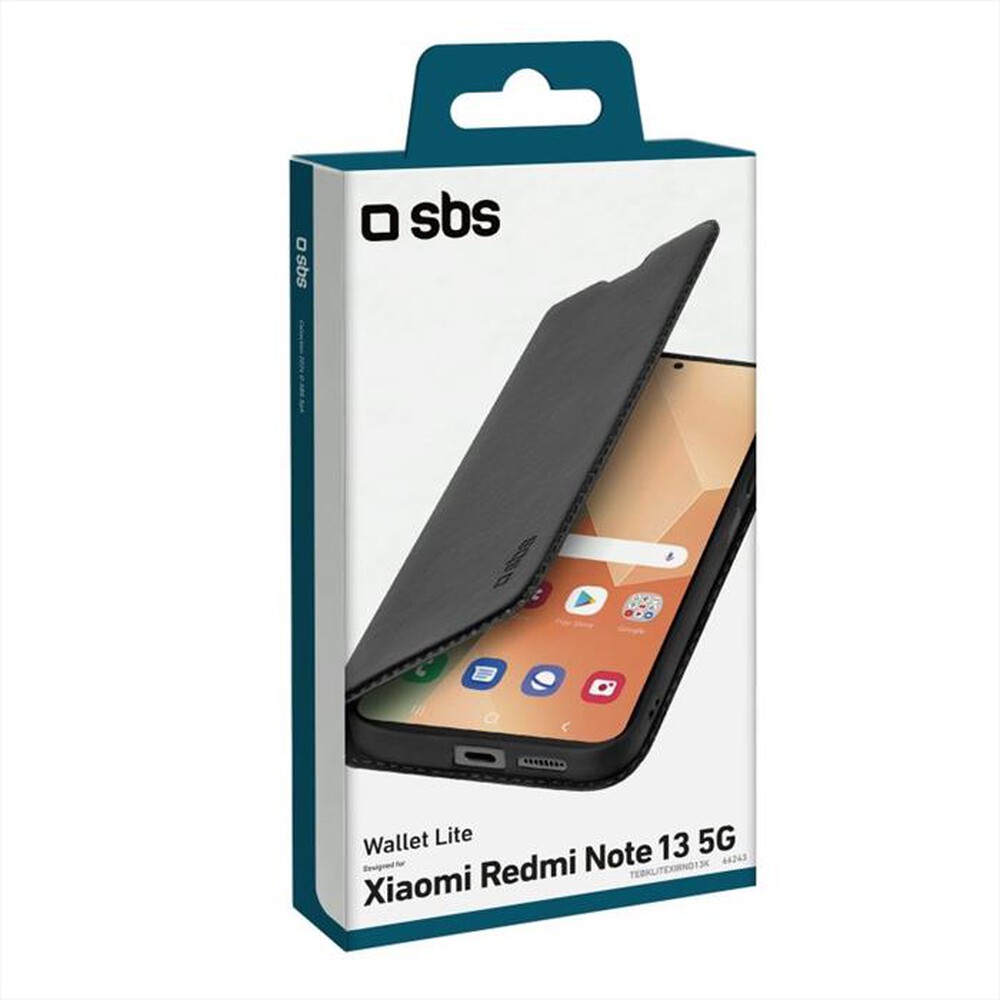 "SBS - Custodia TEBKLITEXIRNO13K per Redmi Note 13-Nero"