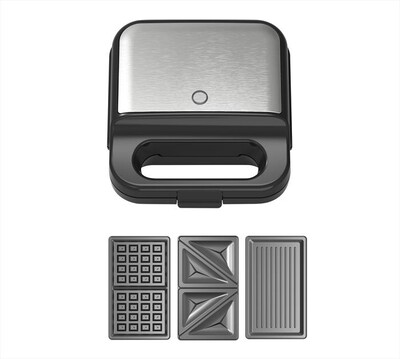 AAAMAZE - 3 IN 1 PIASTRA PER SANDWICH AMHA0018-Nero