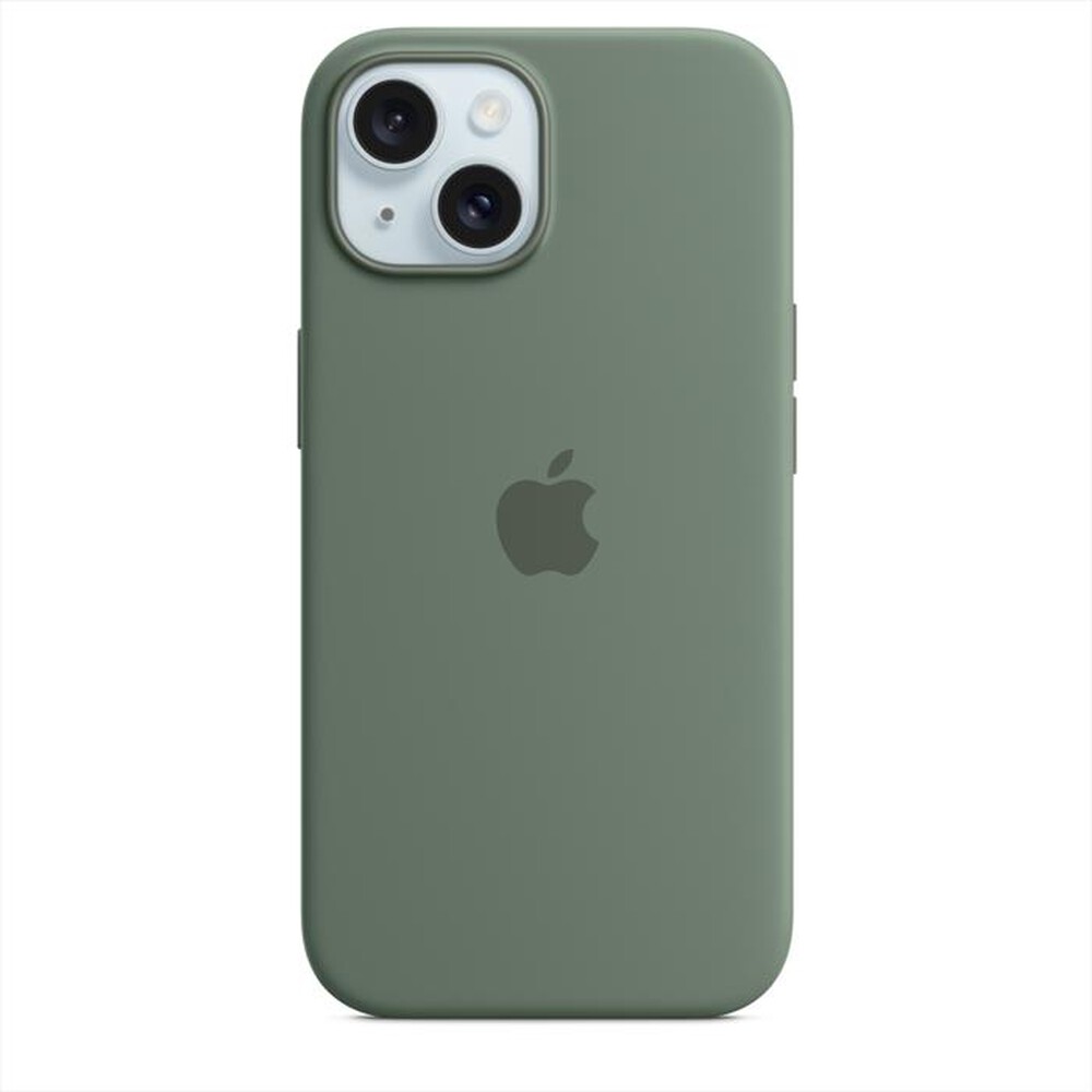 "APPLE - Custodia MagSafe silicone iPhone 15-Cipresso"