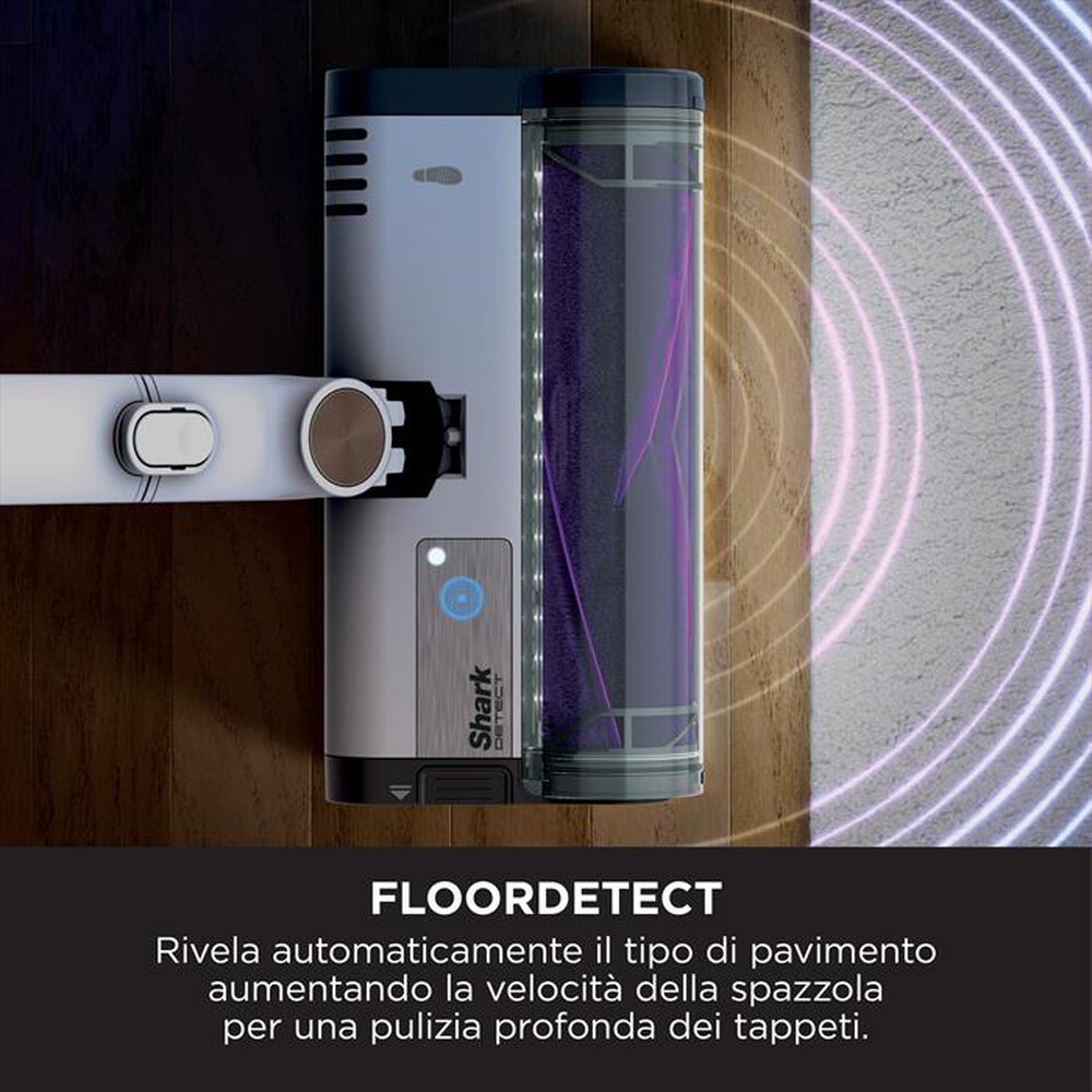 "SHARK - Scopa elettrica DETECT CON AUTOSVUOMENTO IW3612EU-Bianco"