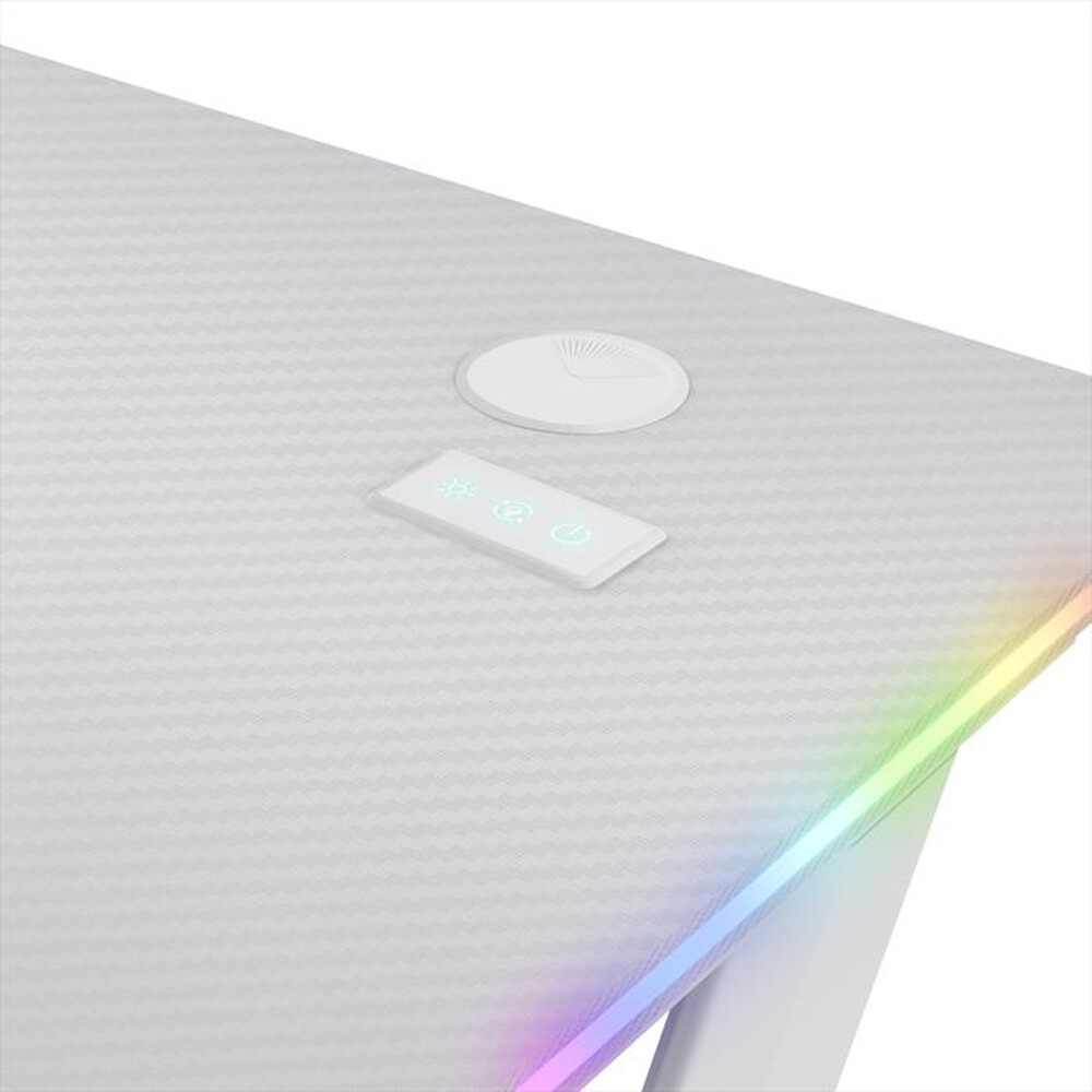 "TRUST - Scrivania gaming illuminata a LED GXT709W-White"