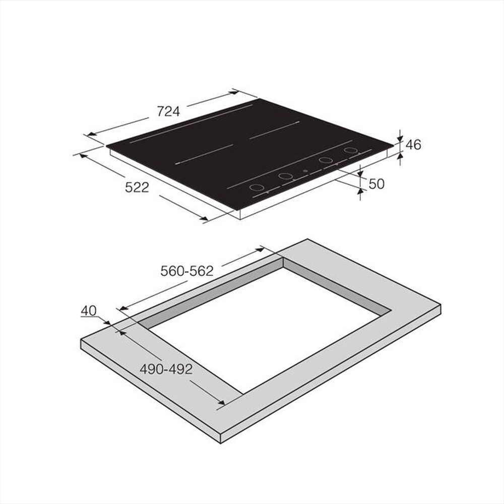 Immagine del prodotto ASKO - Piano cottura induzione HID 754 GC 75 cm