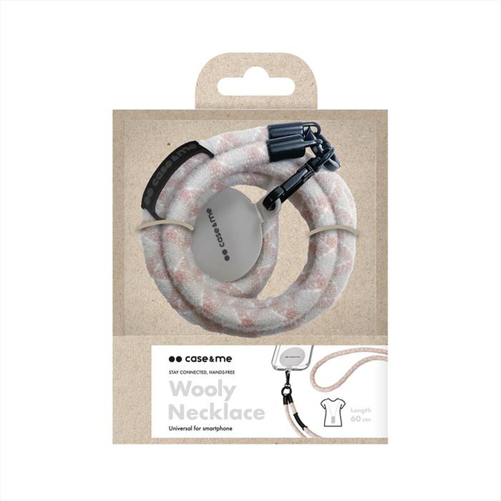 "CASEME - Laccio da collo CMWINTERNECKLACEGY-Grigio"