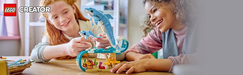Immagine del prodotto LEGO - CREATORE 3IN1 Animali marini: delfini - 31385-Multicolore