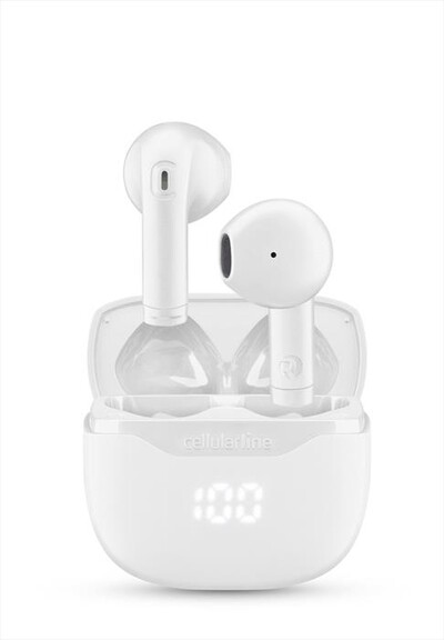 CELLULARLINE - CORE AURICOLARE BLUETOOTH TWS BIANCO-Bianco,  CELLULARLINE - CORE AURICOLARE BLUETOOTH TWS BIANCO-Bianco