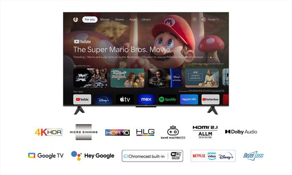 "TCL - Smart TV LED UHD 4K 55\" 55P61B-Titanio"