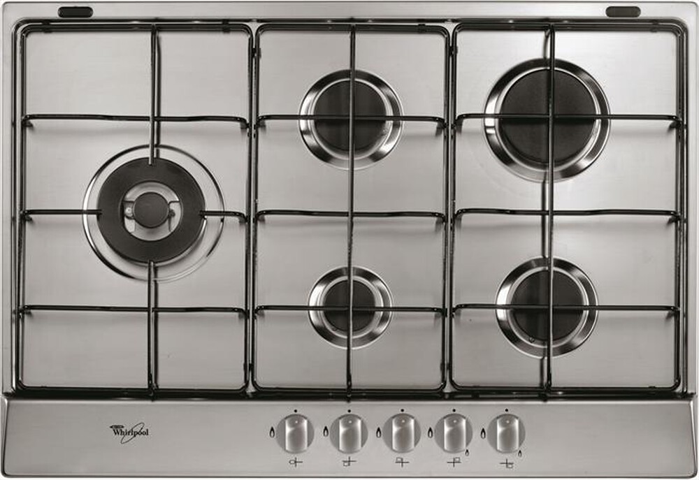 Immagine del prodotto WHIRLPOOL - Piano cottura a gas AKR 317/IX 5 fuochi 73cm-Acciaio