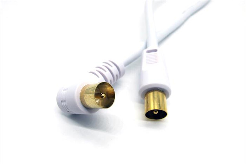 "TECHLIFE - Cavo RF coassiale TLVT0001W-Bianco"
