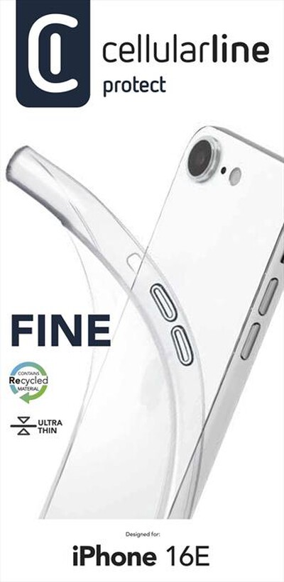 CELLULARLINE - Cover FINE per iPhone SE (2025)-Transparent
