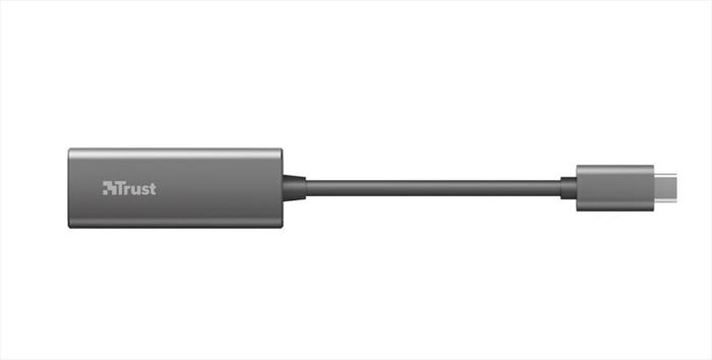 "TRUST - DALYX USB-C NETWORK ADAPTER-Grey/Black"