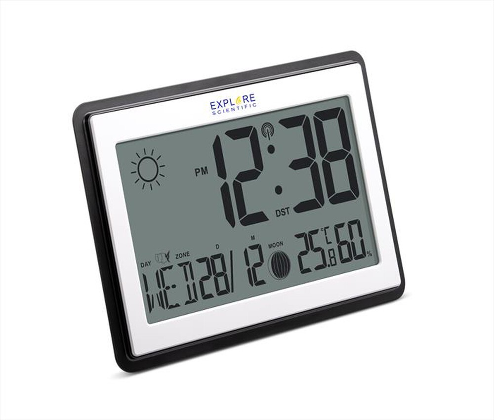 "EXPLORE SCIENTIFIC - RDC8002CM3000 OROLOGIO DA PARETE O DA TAVOLO-Black"