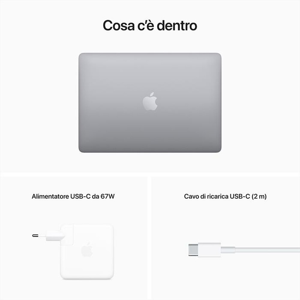 "APPLE - MacBook Pro 13\" M2 8-coreCPU 10-coreGPU 256GB SSD-Grigio Siderale"