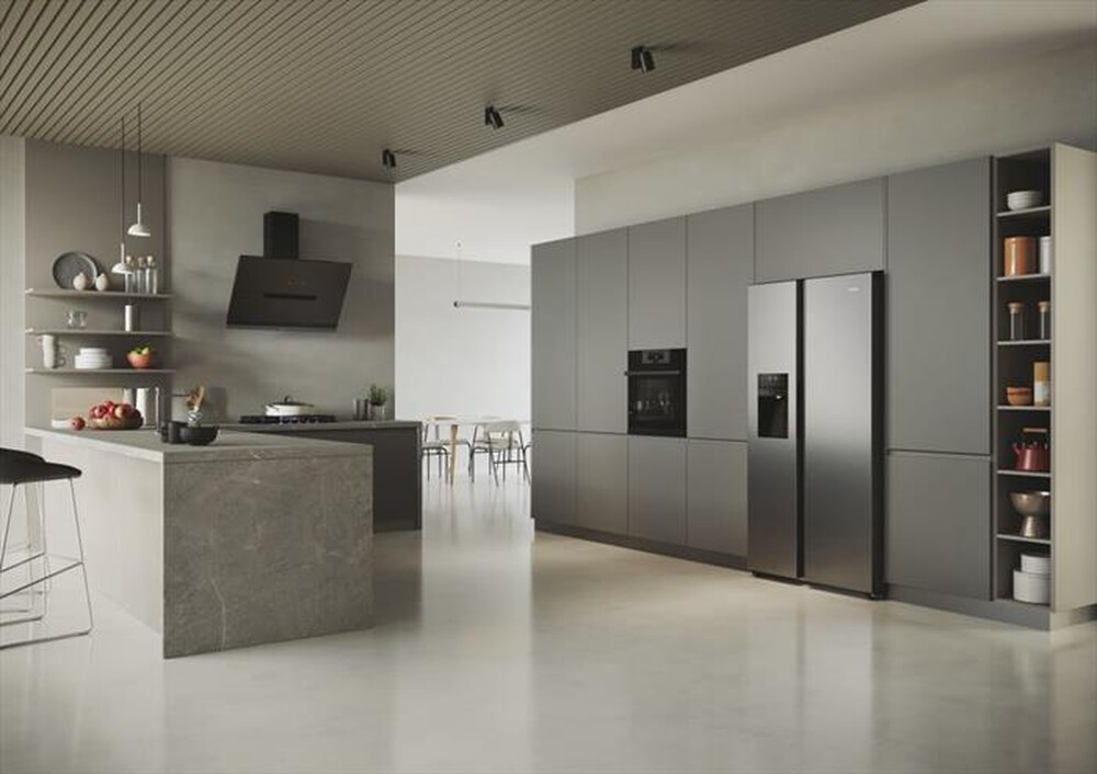 Immagine del prodotto HAIER - Frigorifero side by side HSR5918DIMP Classe D 511l-Platino, Stainless steel