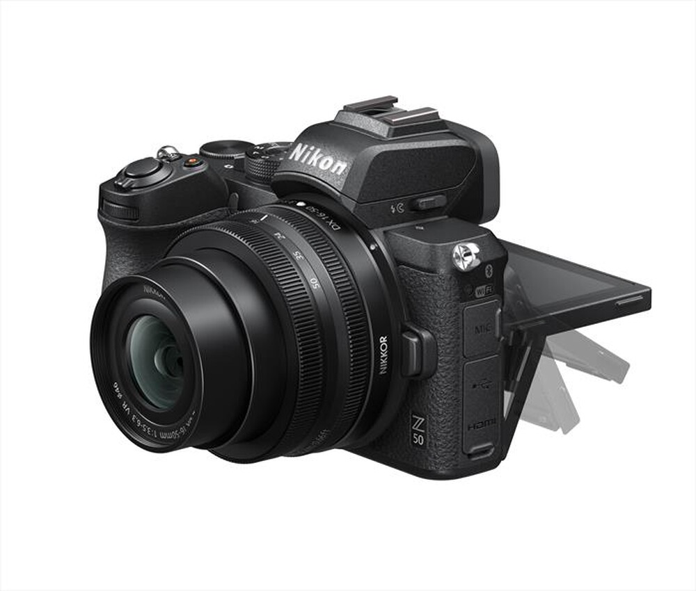 "NIKON - NIKON Z50 + Z DX 16-50VR + LEXAR SD 64GB-Black"