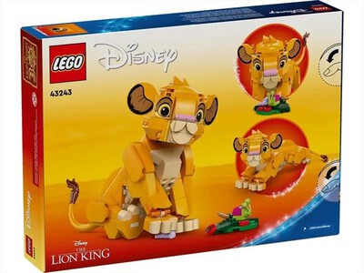 LEGO - SIMBA, IL CUCCIOLO DEL RE LEONE - 43243-Multicolore