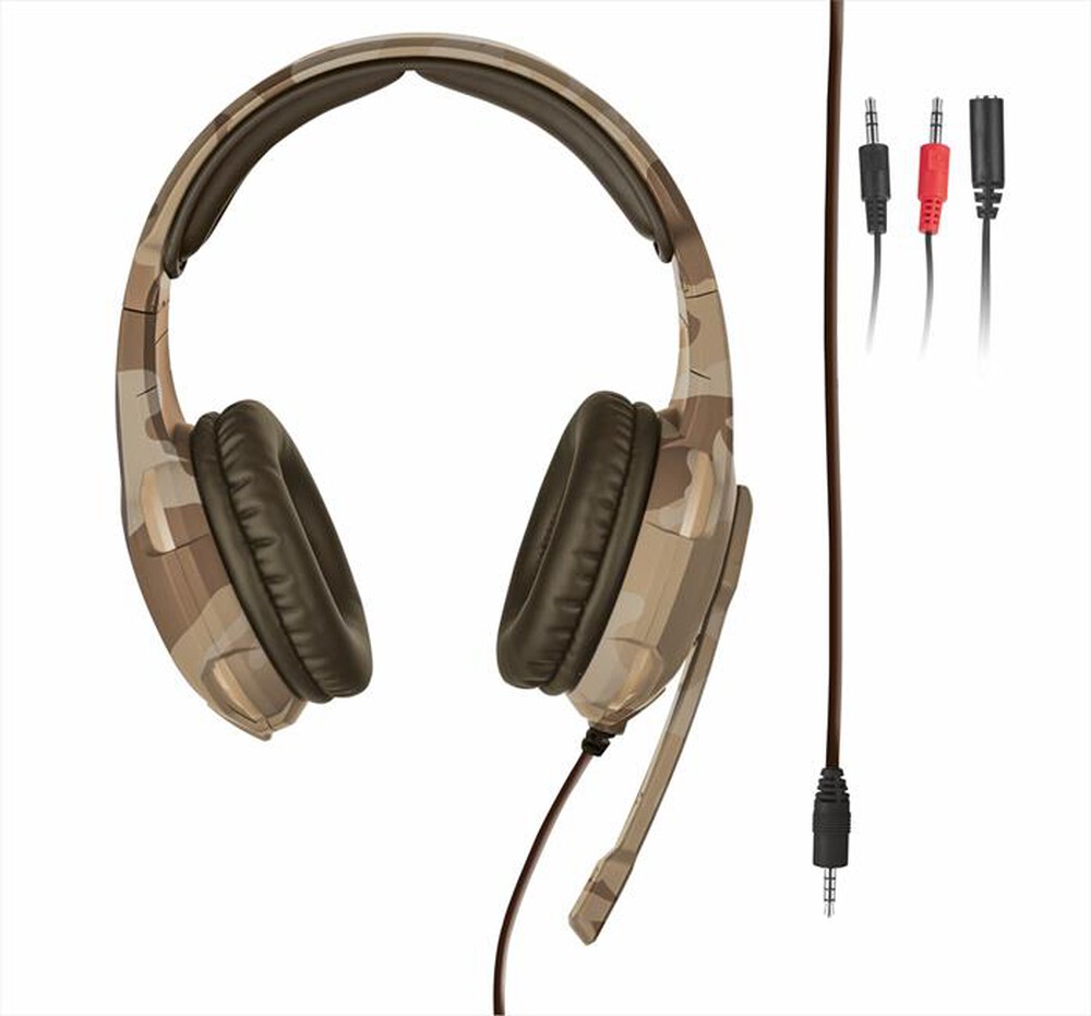 "TRUST - GXT310D GAM HDST-CMDSRT-Desert camouflage"