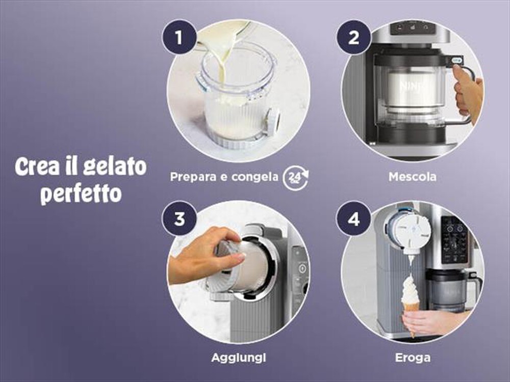 Immagine del prodotto NINJA - Gelatiera CREAMI SWIRL NC701-Argento