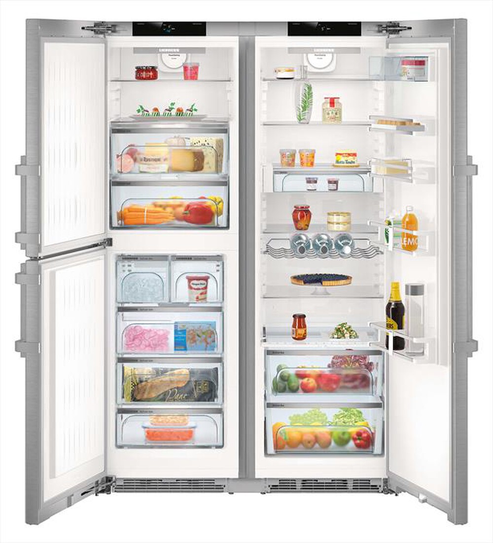 "LIEBHERR - Frigorifero side by side SBSES 8483-21 Classe D-Acciaio"