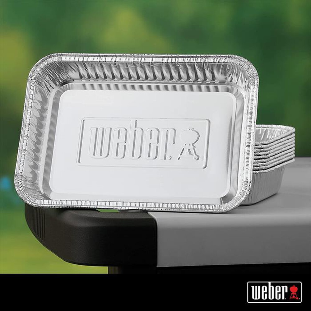 "WEBER - VASCHETTE IN ALLUMINIO - 10 PZ-ALLUMINIO"