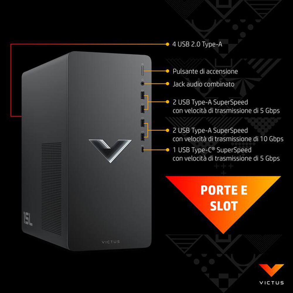 "HP - Desktop VICTUS TG02-0014NL-Mica Silver"