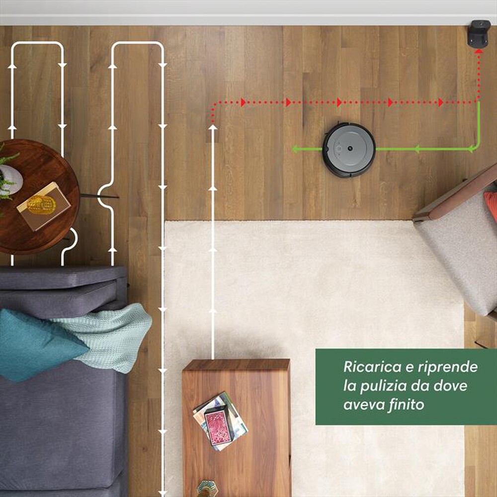"iROBOT - Aspirapolvere robot ROOMBA I1158-GREY"
