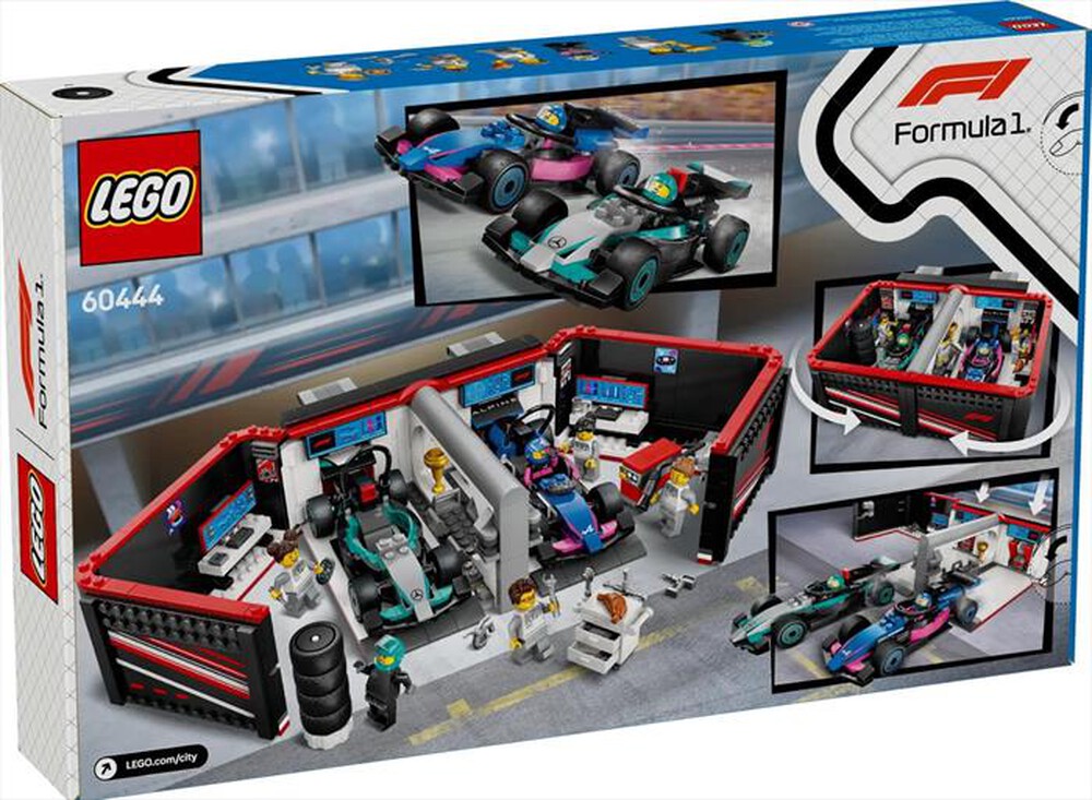 "LEGO - CITY Garage con monoposto Mercedes-AMG - 60444-Multicolore"