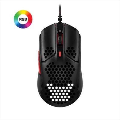 HYPERX - Mouse gaming PULSEFIRE HASTE-Nero, Rosso