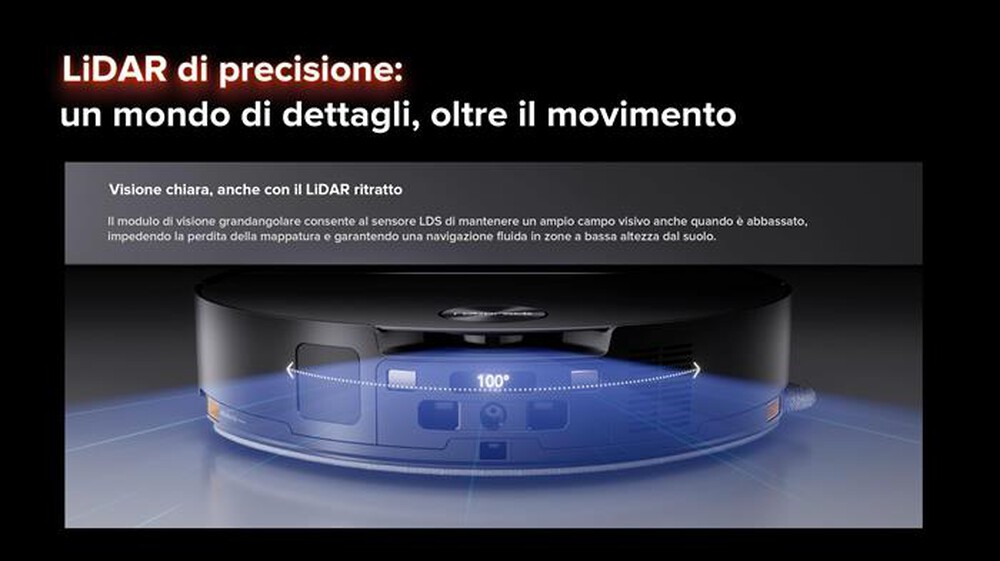 Immagine del prodotto ROBOROCK - Aspirapolvere robot SAROS 10-Black