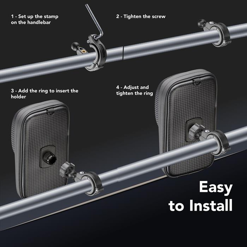 Immagine del prodotto CELLULARLINE - MOTOHOLDERCASEK-Nero