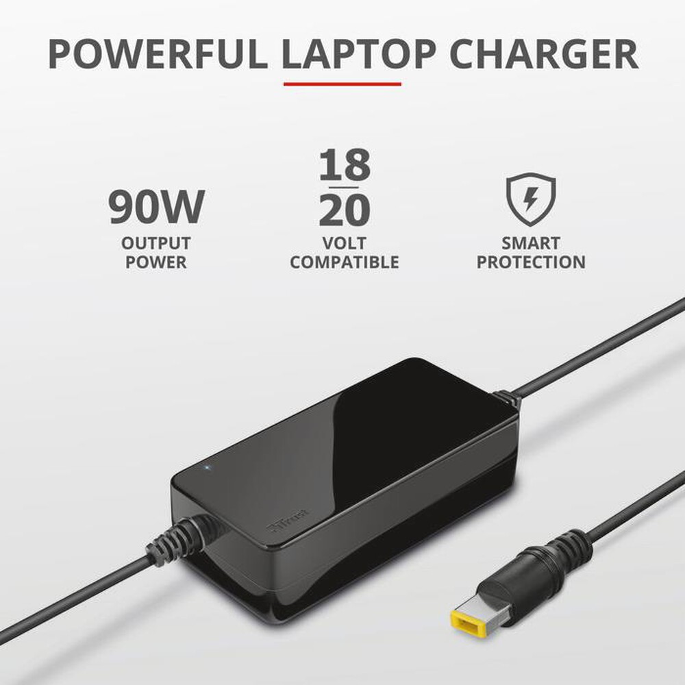 "TRUST - NEXO 90W LAPTOP CHARGER LENOVO SLIM-Black"