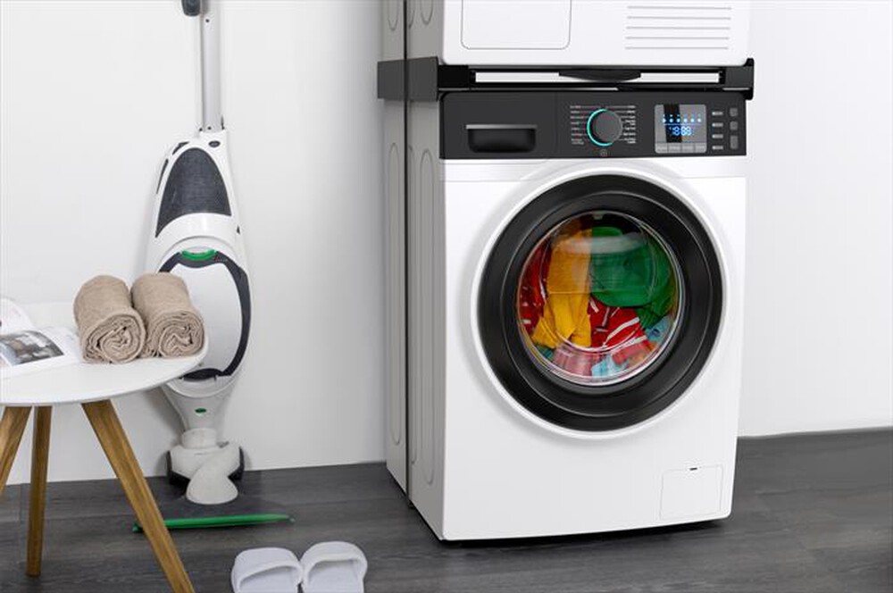 Immagine del prodotto MELICONI - Kit di sovrapposizione lavatrice TORRE DARK-Tecnopolimero Nero e legno gri