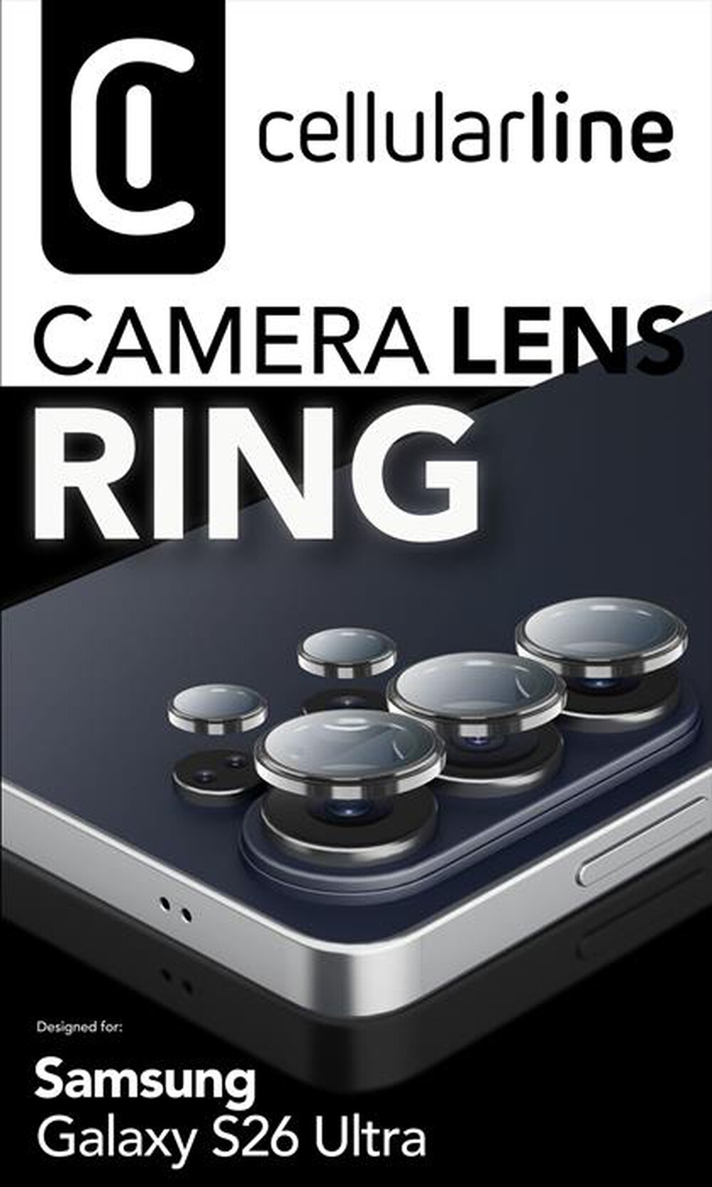 Immagine del prodotto CELLULARLINE - CAMERA LENS RING - GALAXY S26 ULTRA-Trasparente