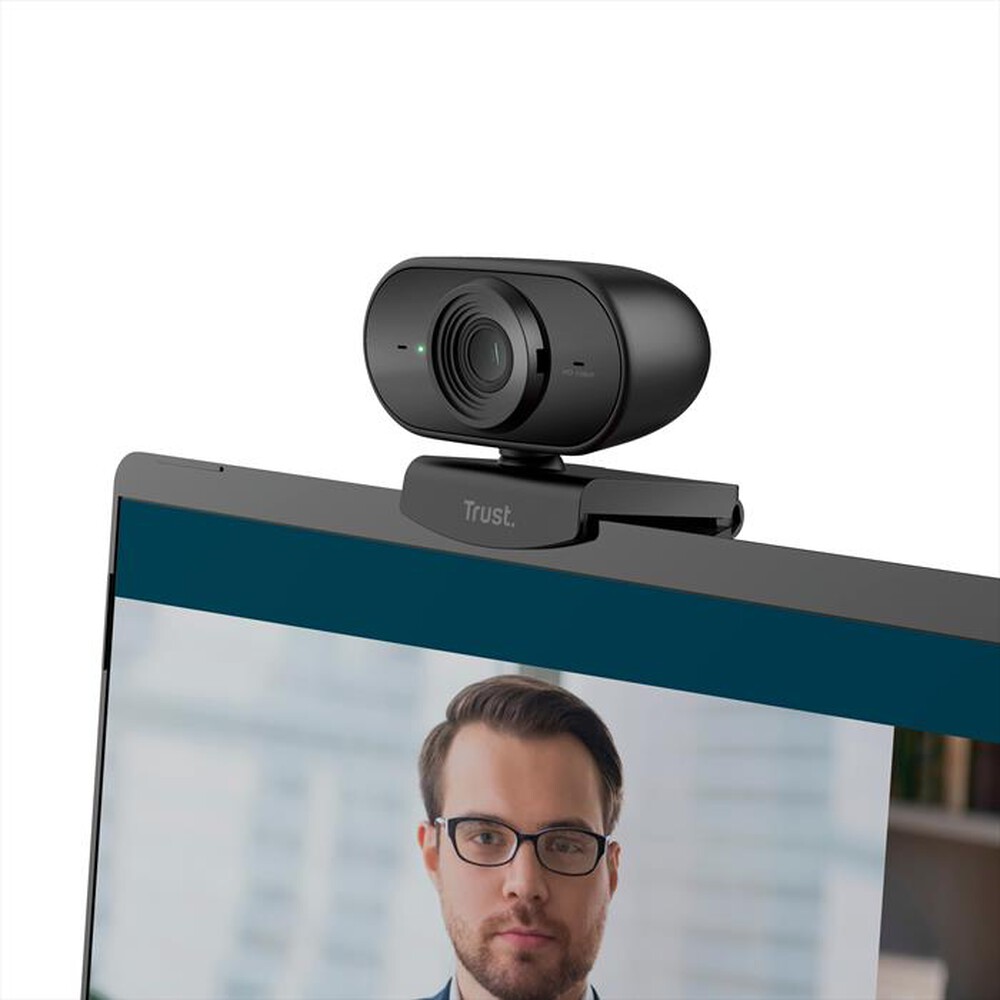 "TRUST - Webcam TOLAR FULL HD 1080P-Black"
