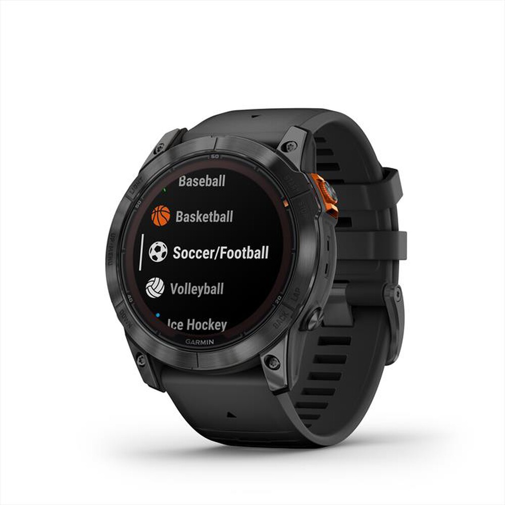"GARMIN - Smartwatch FENIX 7X PRO SOL-SLATE GRAY STL W/BLACK BND"