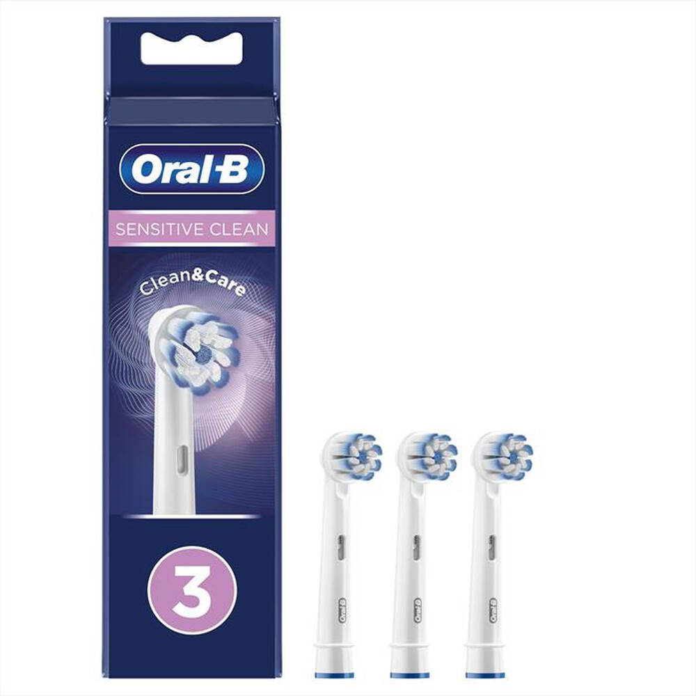 "ORAL-B - Testine Sensitive Clean, 3 Pezzi-Bianco"