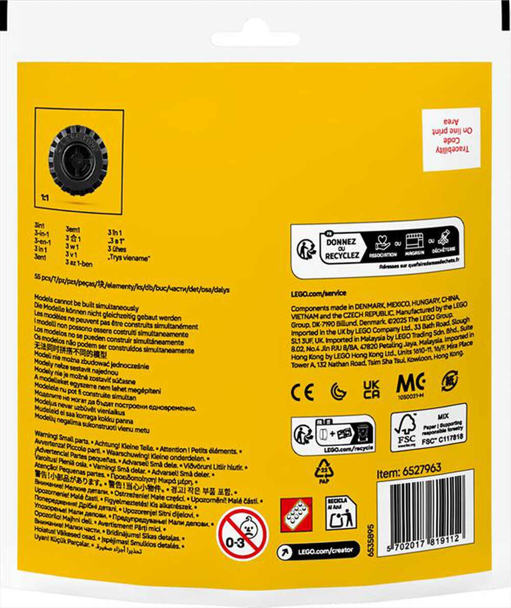 Immagine del prodotto LEGO - RECRUITMENT BAGS Monster Truck convertibile 30691