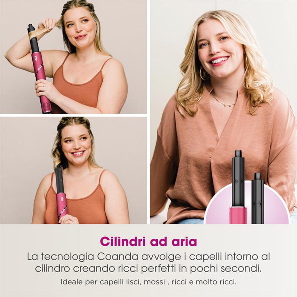 "SHARK - Styler e asciugacapelli FLEXSTYLE LIM ED HD440BPEU-Pink Malibù"